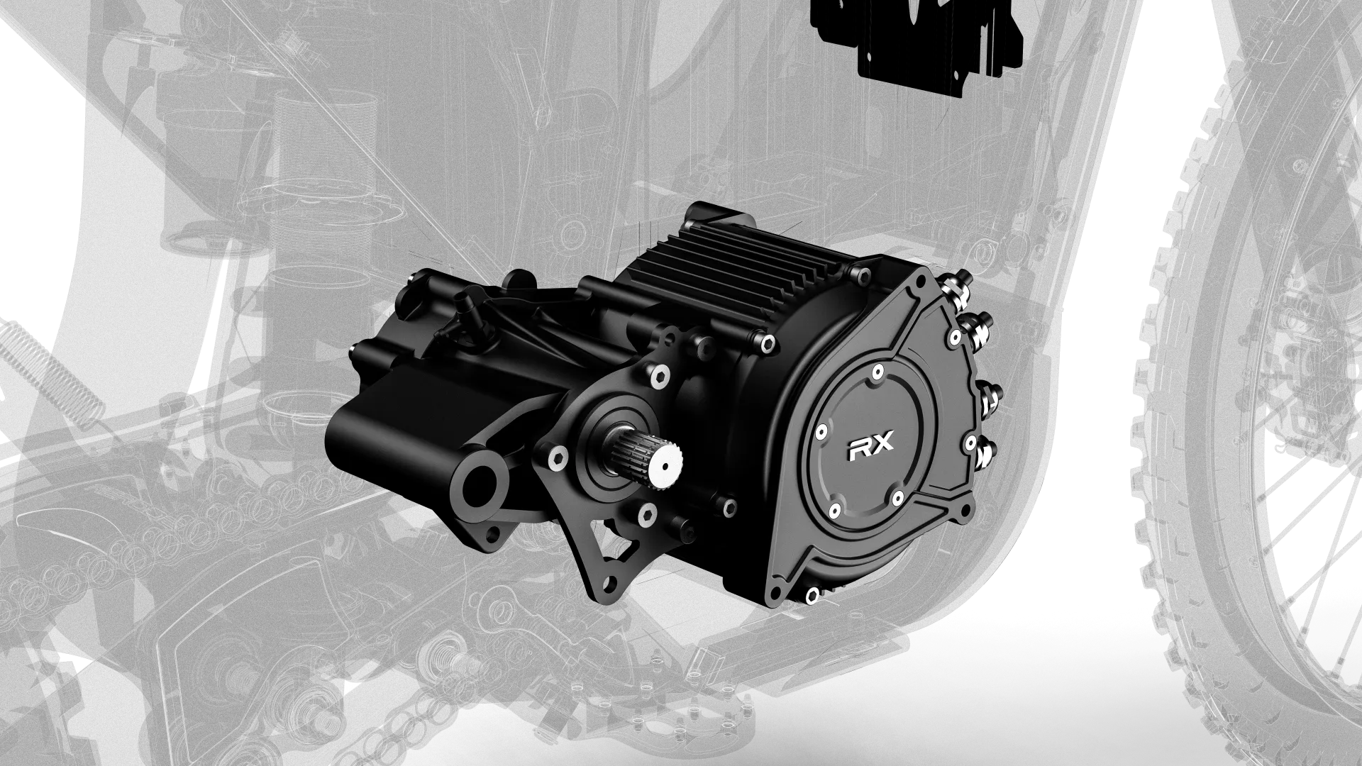 RERODE RX : La nouvelle moto électrique 35 kW dévoilée au CIMAMotor 2026 - Moteur central de la rerode rx - Rerode Europe